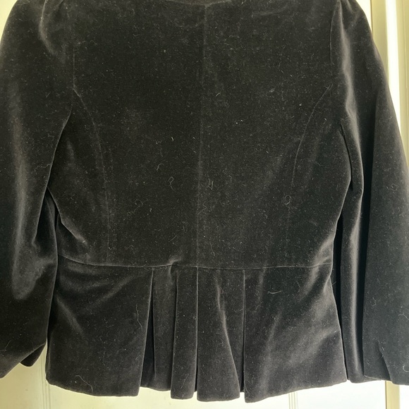 Anthropologie Black Velvet Jacket - Sz 8 - Picture 2 of 6